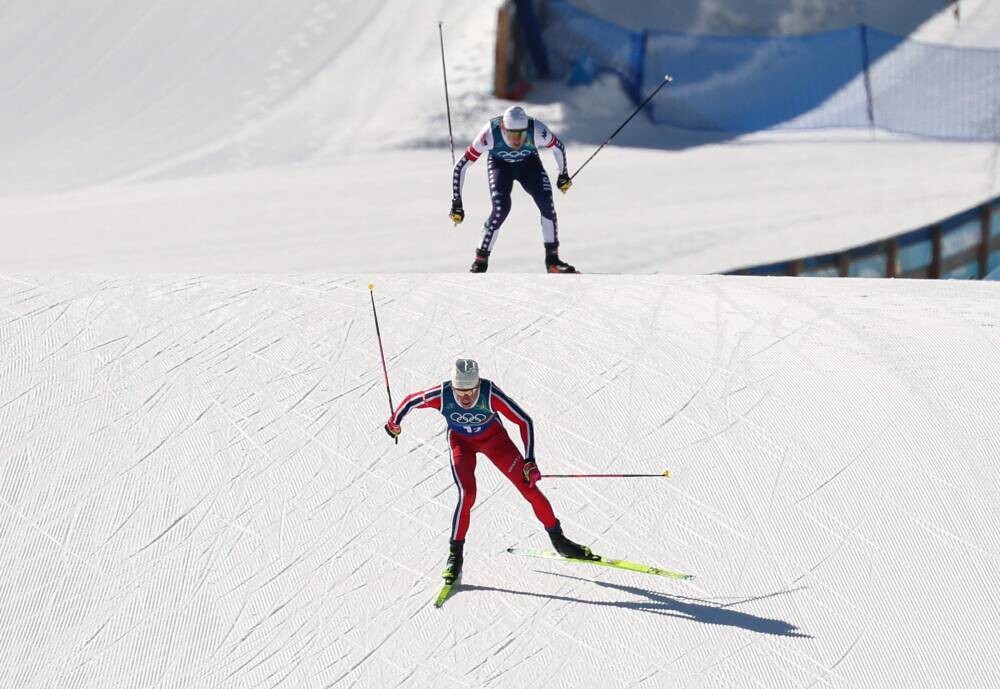 Norwegian Skier Sets Olympic Gold Medal Record